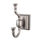 Stratton Bath Double Hook in Antique Pewter