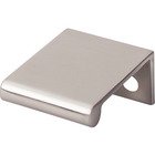 Europa 5/8" Centers Finger Pull in Brushed Satin Nickel