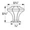 Vesta Hardware - Palazzo - 1 3/16" Long Octagon Knob
