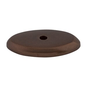 Top Knobs - Aspen - Solid Bronze 1 1/2" x 7/8" Oval Backplate in Mahogany Bronze