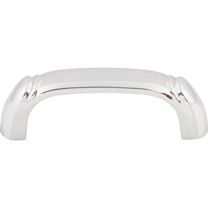 Top Knobs - Tuscany - 2 1/2" Centers Dover D Pull in Polished Chrome