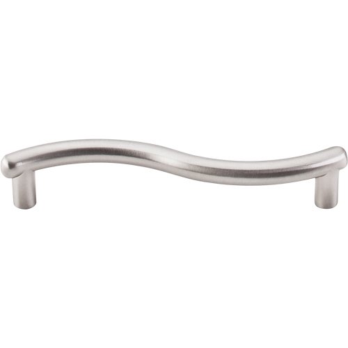 Spiral 3 3/4" Centers Bar Pull in Brushed Satin Nickel