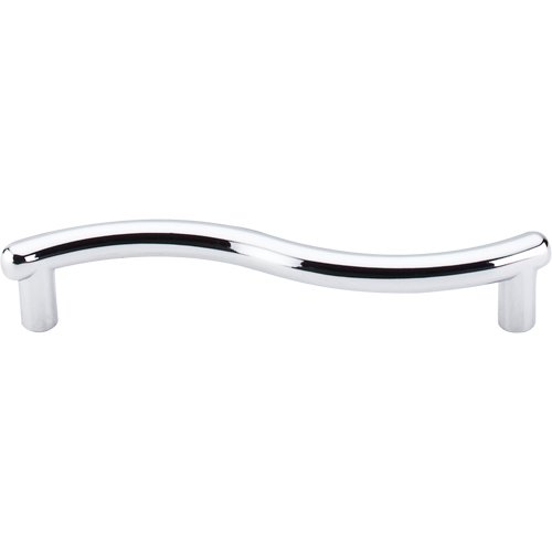 Spiral 3 3/4" Centers Bar Pull in Polished Chrome