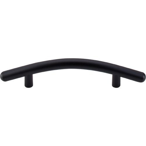 Curved 3 3/4" Centers Arch Pull in Flat Black