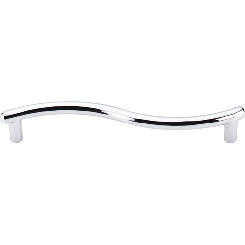 Spiral 5 1/16" Centers Bar Pull in Polished Chrome