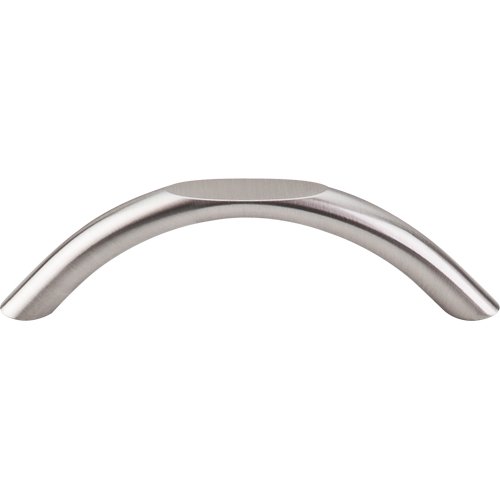 Curved 3 3/4" Centers Arch Pull in Brushed Satin Nickel