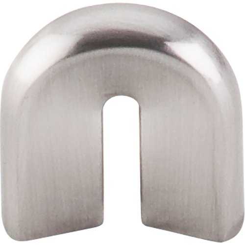 U Pull 3/4" Centers Finger Pull in Brushed Satin Nickel