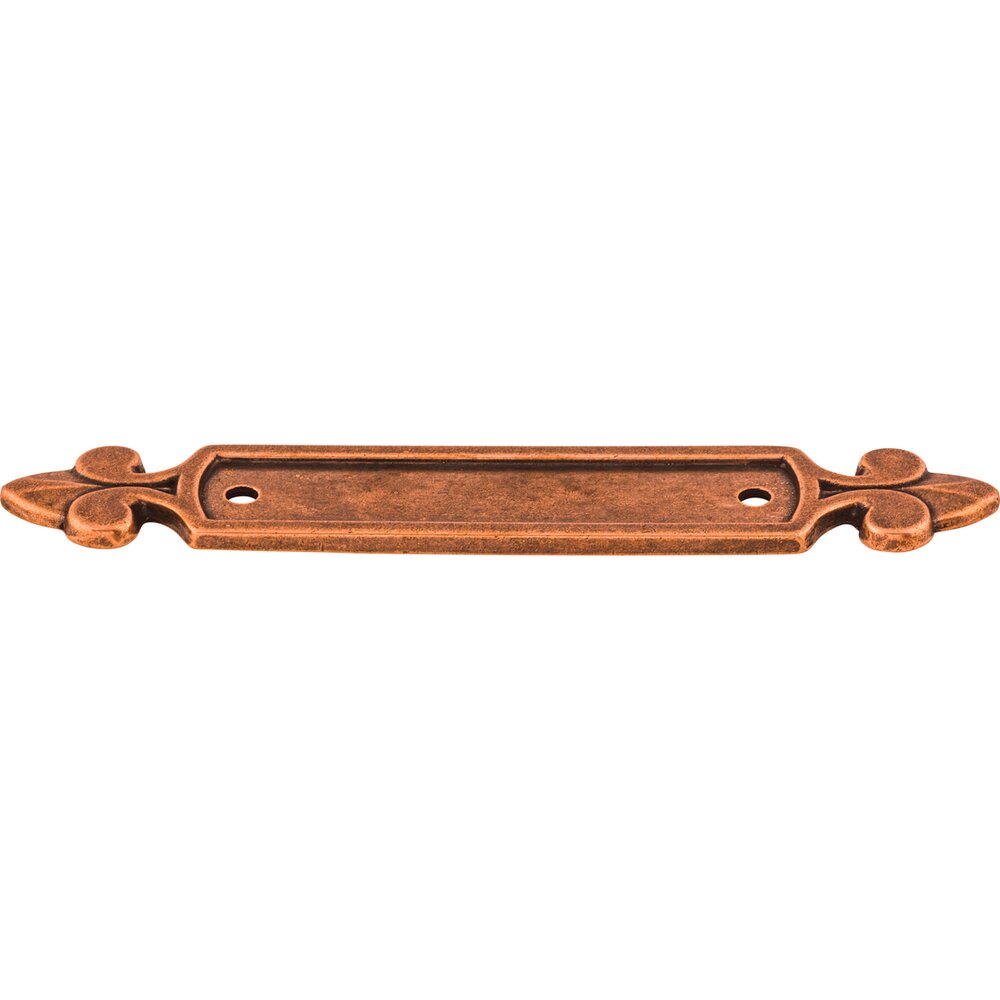 Dover Backplate 2 1/2" Centers Pull Backplate in Old English Copper