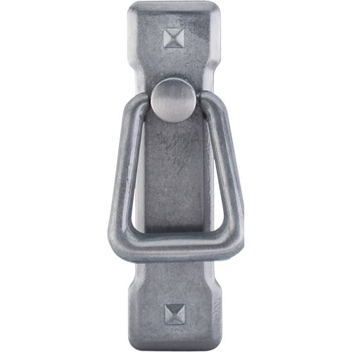 Mission Ring Handle W/ Backplate 2 1/4" Centers in Pewter Light