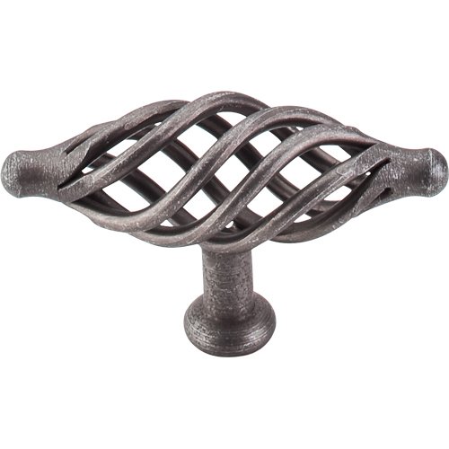 Large Oval Twist Knob in Pewter