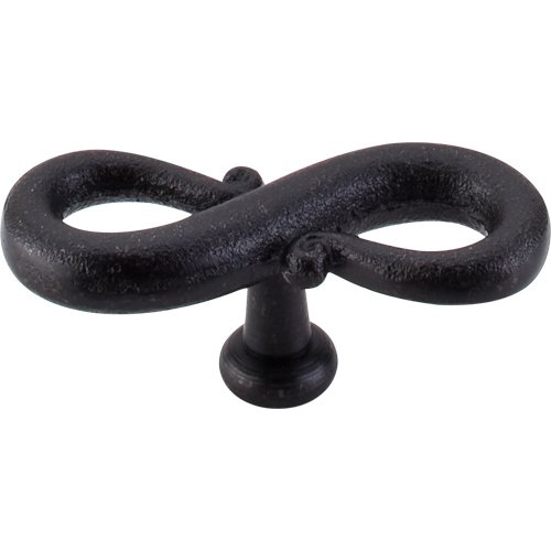 S-Shaped 3 1/4" Long Oval Knob in Patine Black