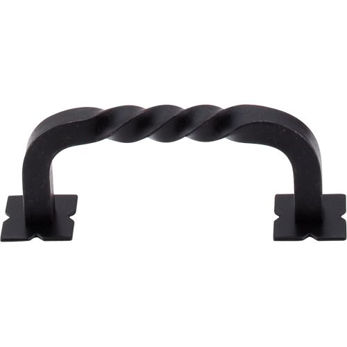 Twist 3" Centers with Backplates Bar Pull in Patine Black