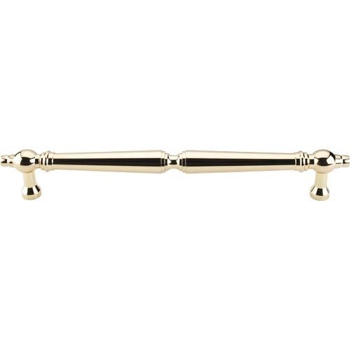 Oversized 12" Centers Door Pull in Polished Brass 14" O/A
