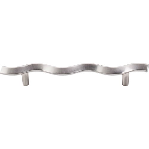 Wave 5 1/16" Centers Bar Pull in Brushed Satin Nickel
