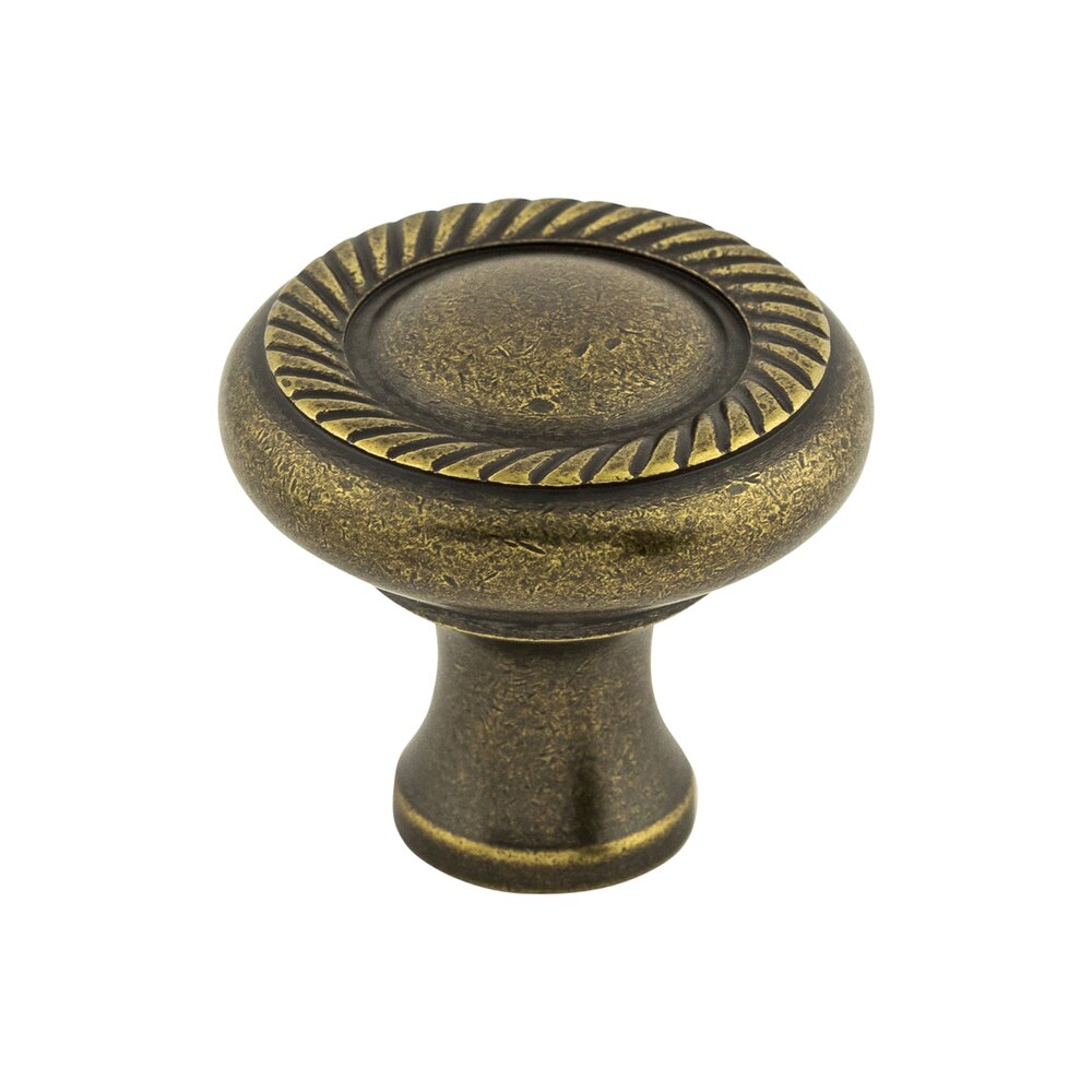 Swirl Cut 1 1/4" Diameter Mushroom Knob in German Bronze