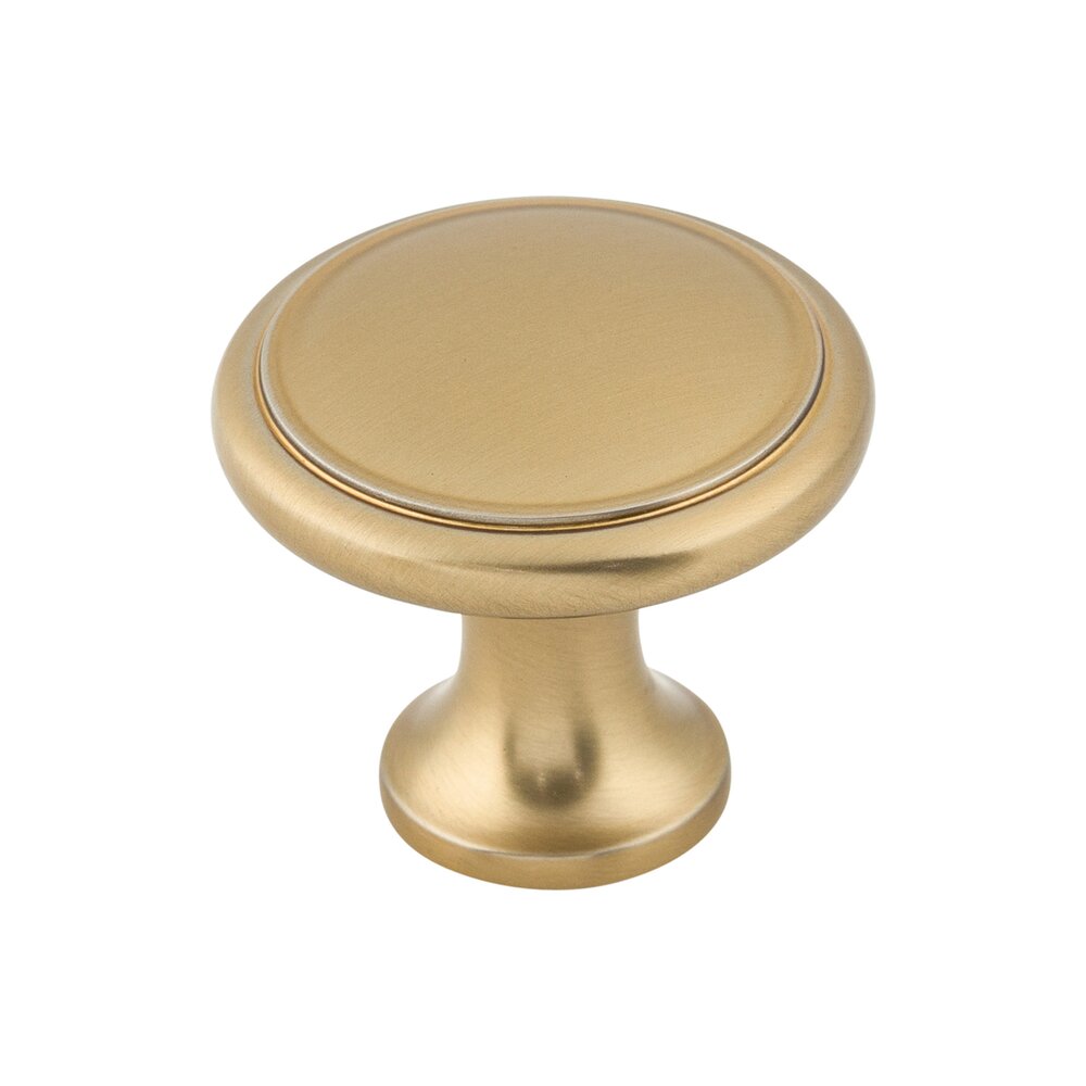 Ringed 1 1/8" Diameter Mushroom Knob in Honey Bronze