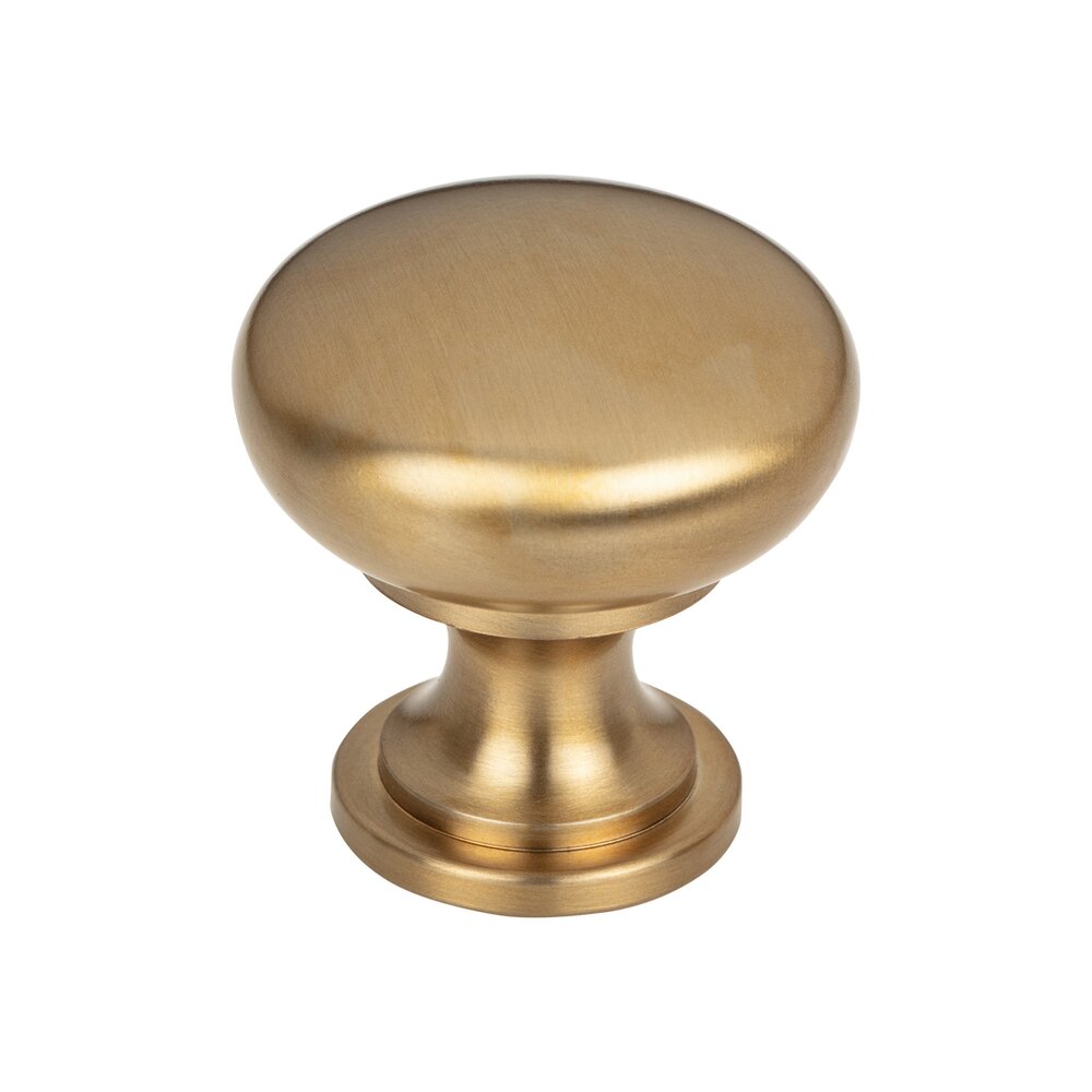 Hollow Round 1 3/16" Diameter Mushroom Knob in Honey Bronze