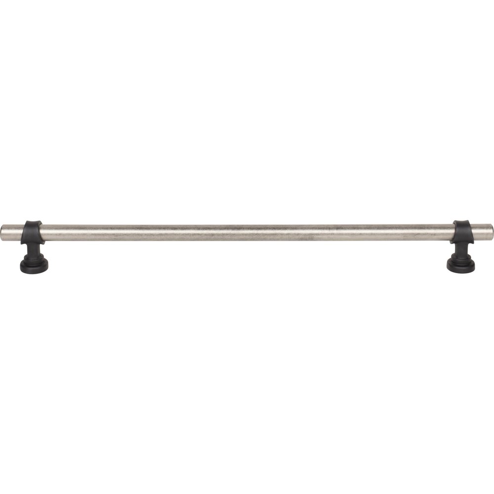 Bit 12" Centers Bar Pull in Pewter Antique and Flat Black