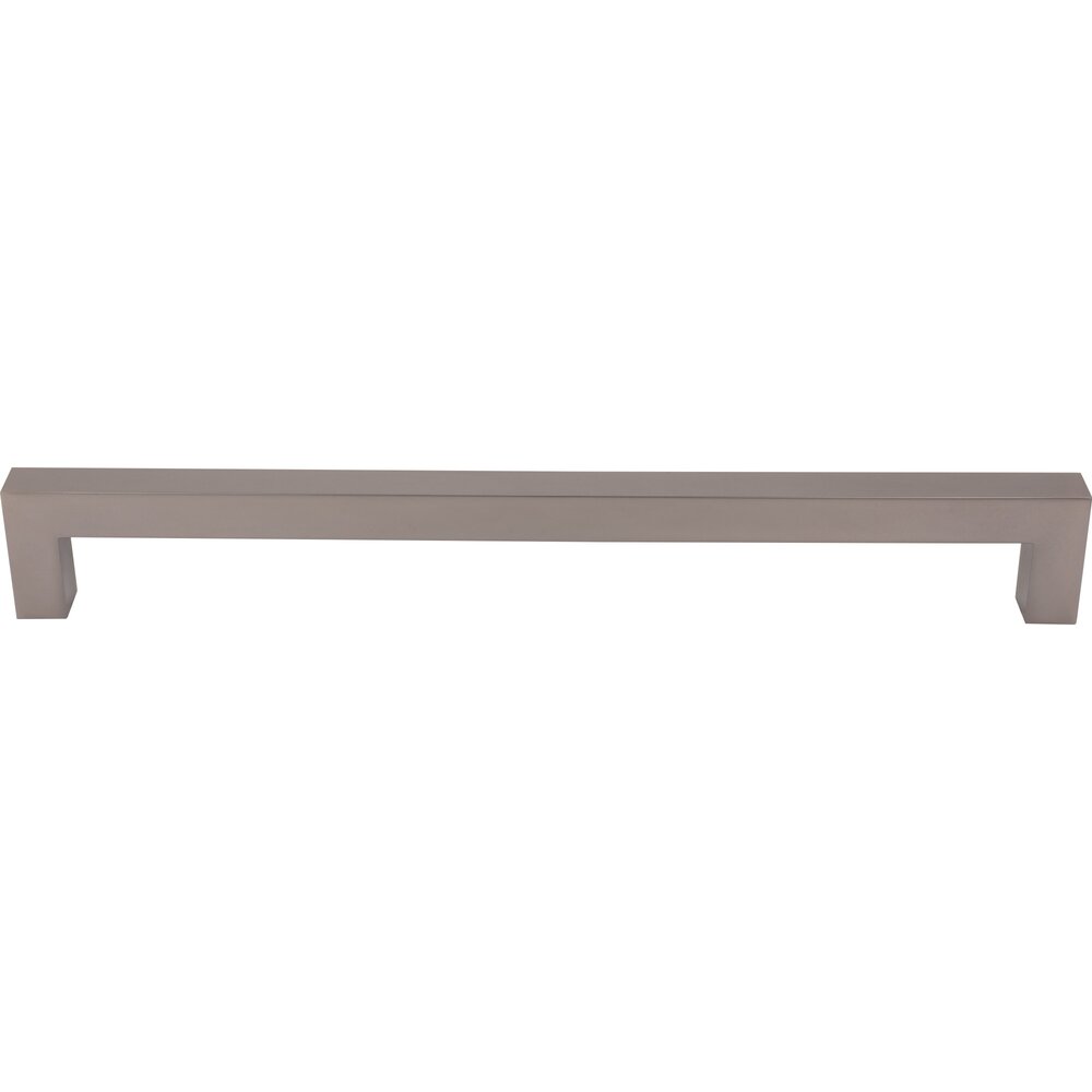 Square Bar 18" Centers Appliance Pull in Ash Gray