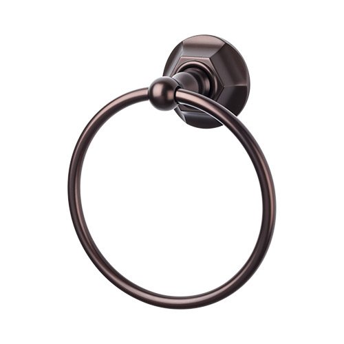 Edwardian Bath Ring Hex Backplate in Oil Rubbed Bronze