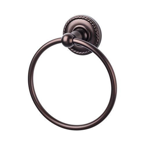 Edwardian Bath Ring Rope Backplate in Oil Rubbed Bronze