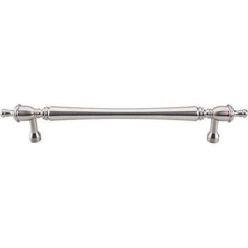 Oversized 12" Centers Door Pull in Brushed Satin Nickel 16 1/8" O/A