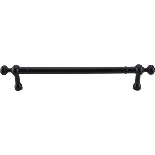 Oversized 12" Centers Door Pull in Patine Black 15 1/8" O/A