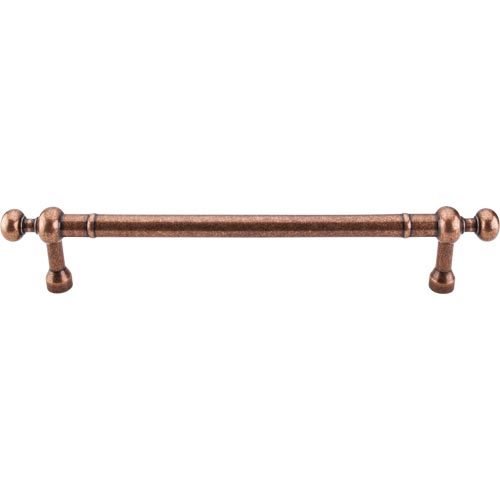 Oversized 12" Centers Door Pull in Old English Copper 15 1/8" O/A