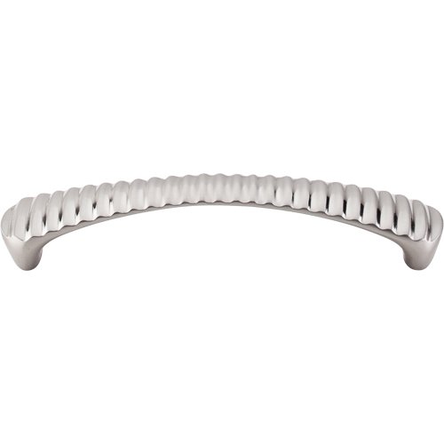 Grooved 5 1/16" Centers Arch Pull in Brushed Satin Nickel