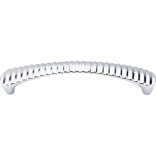 Grooved 5 1/16" Centers Arch Pull in Polished Chrome