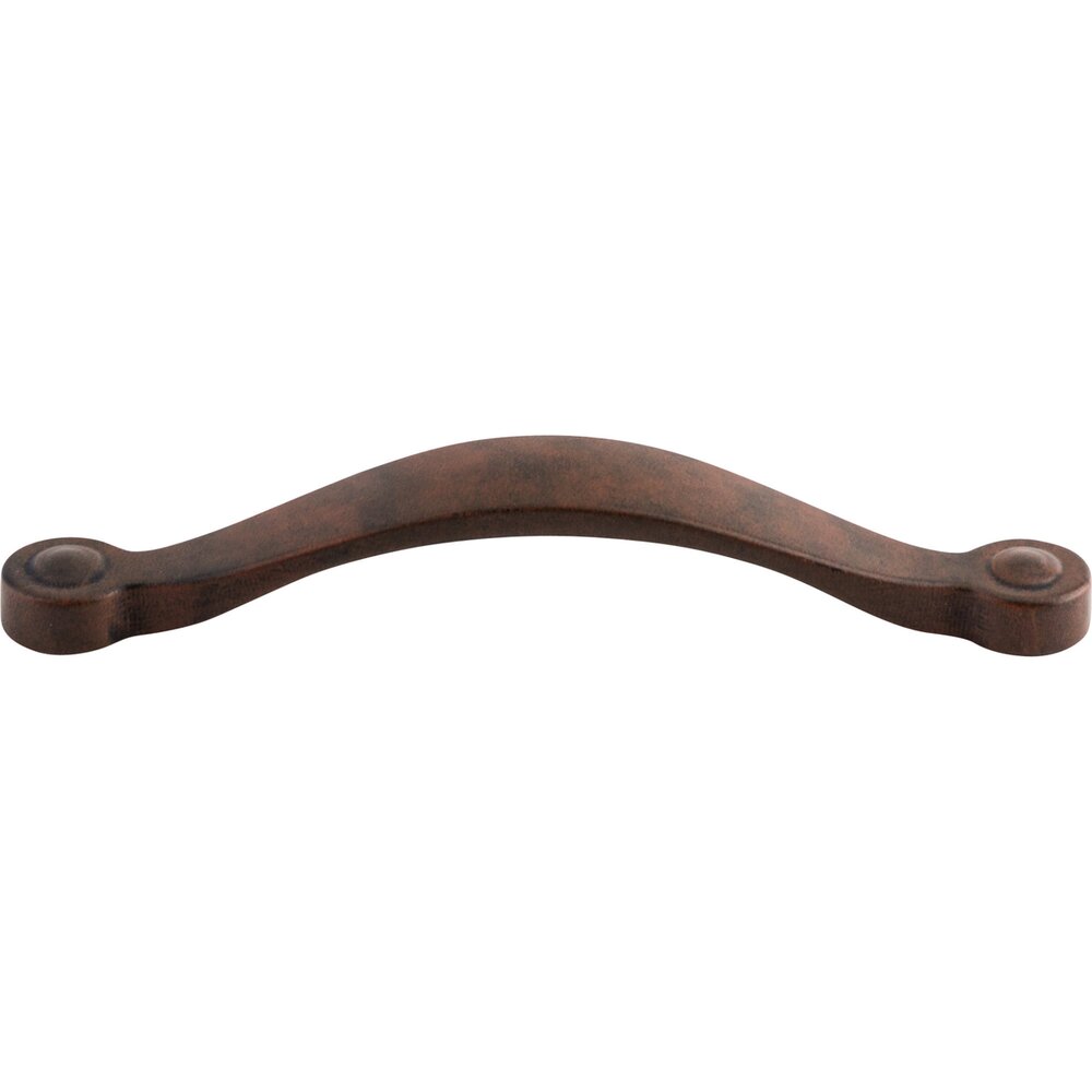 Saddle 5 1/16" Centers Arch Pull in Patine Rouge