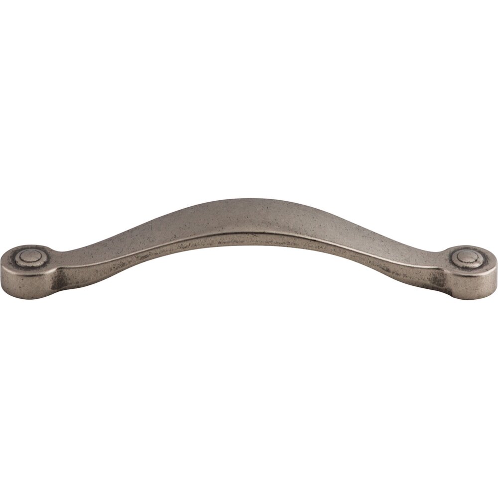 Saddle 5 1/16" Centers Arch Pull in Pewter Antique