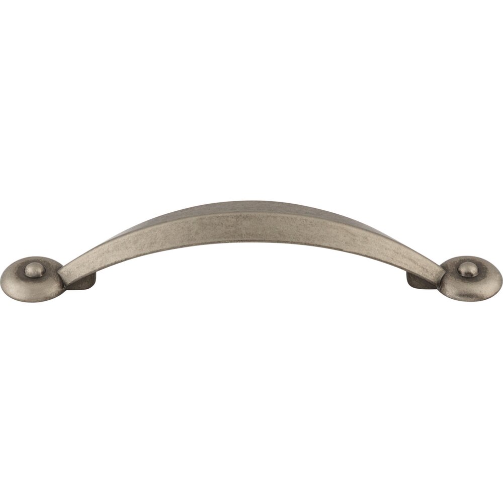 Angle 3 3/4" Centers Arch Pull in Pewter Antique