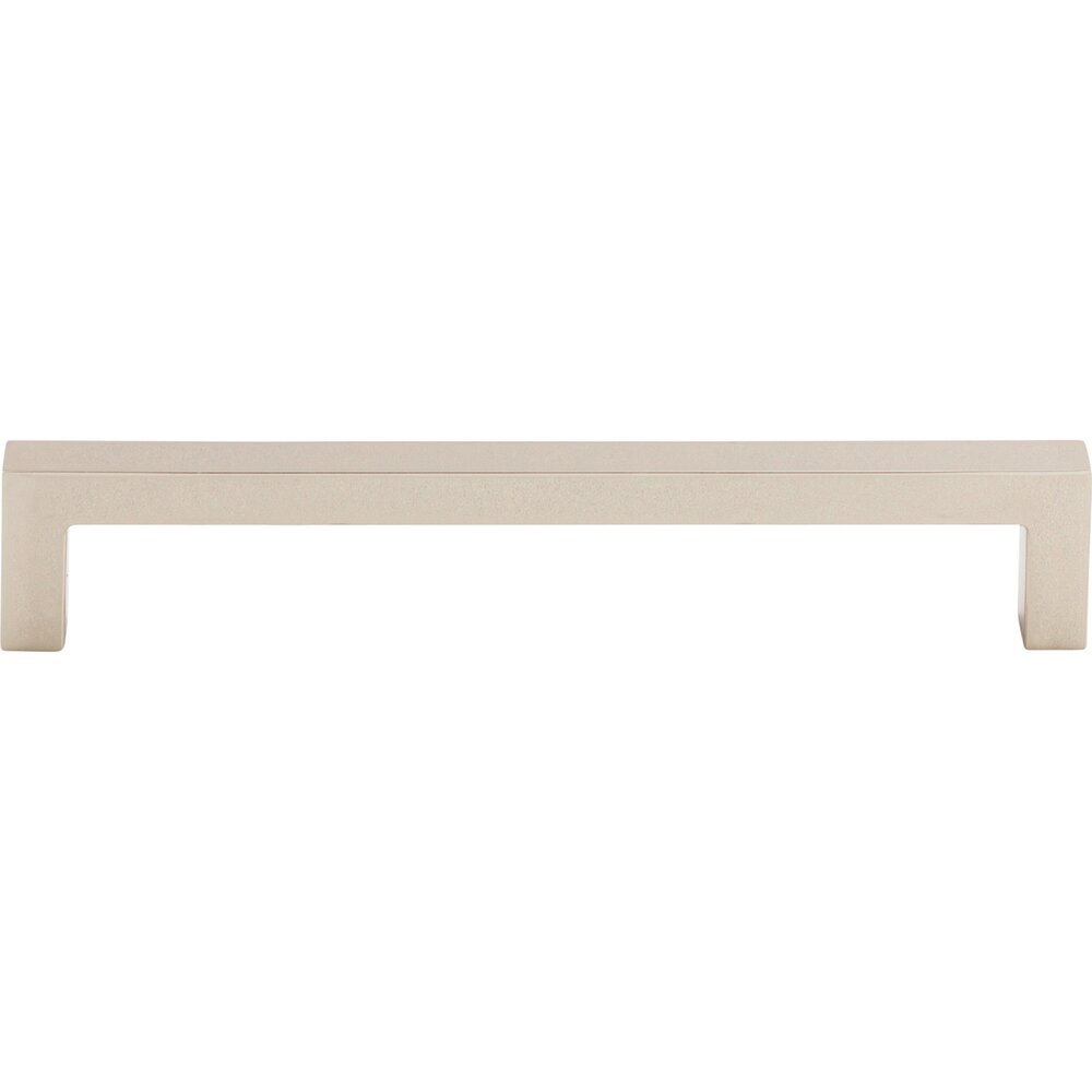 Square Bar 6 5/16" Centers Bar Pull in Polished Nickel