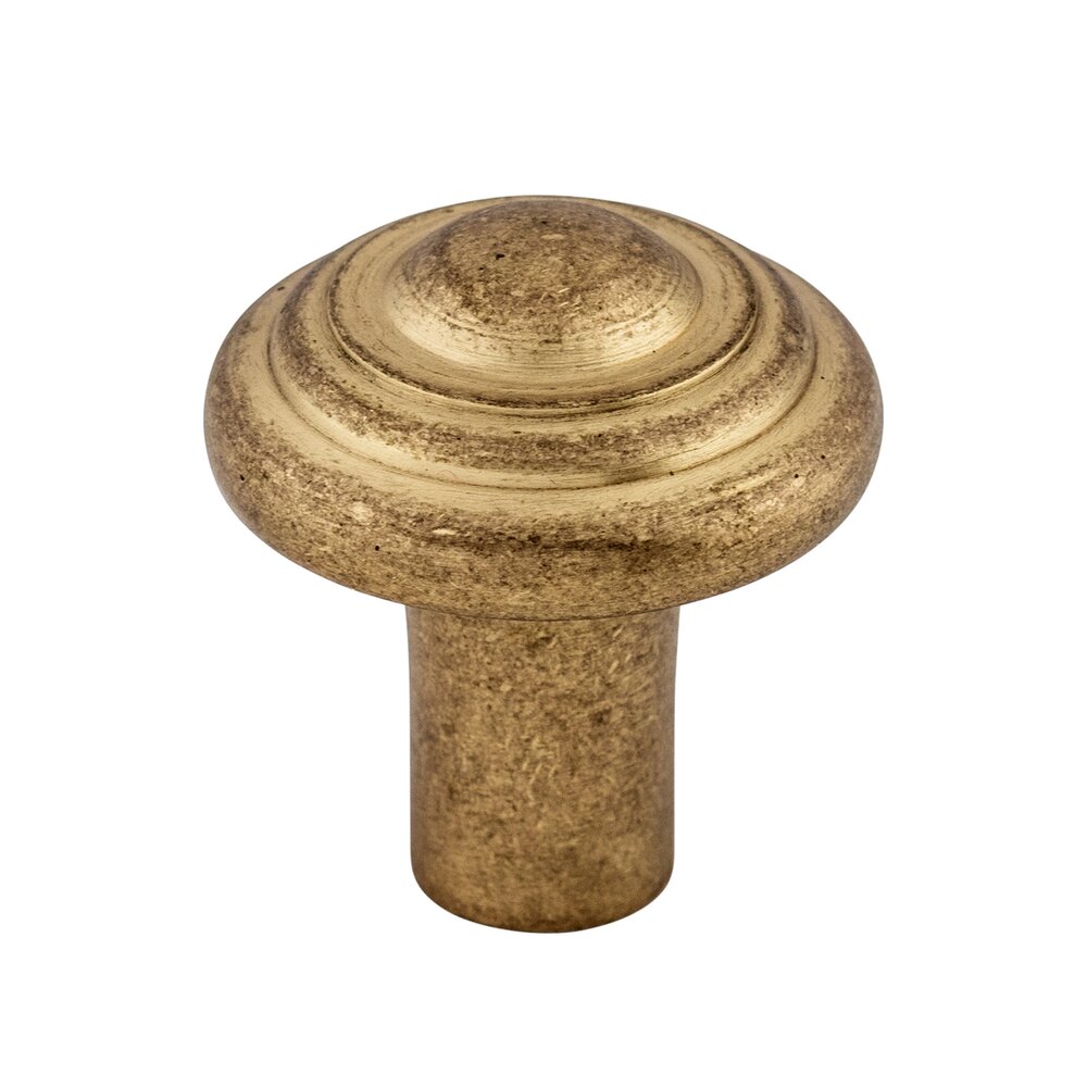 Aspen Button 1 1/4" Diameter Mushroom Knob in Light Bronze