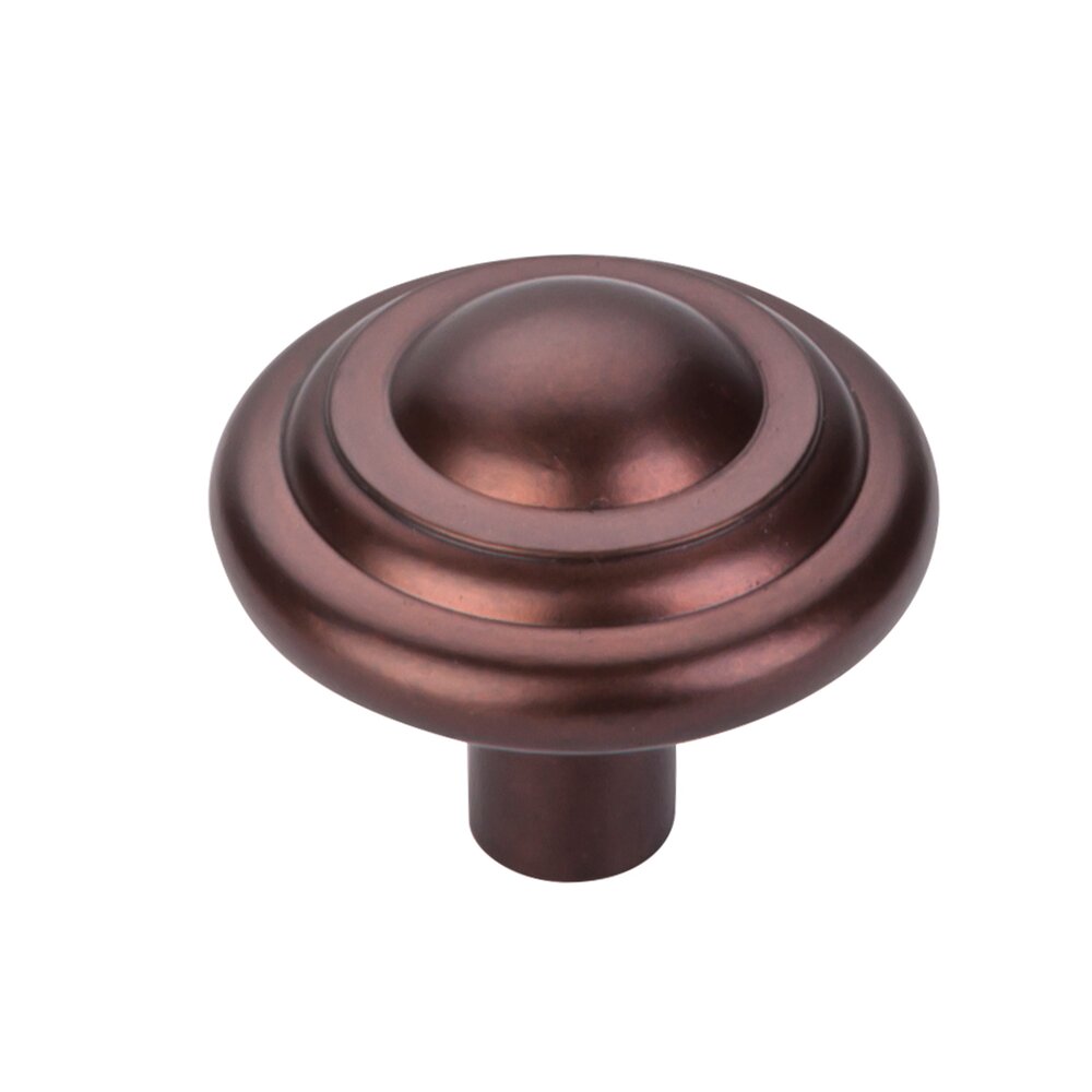 Aspen Button 1 3/4" Diameter Mushroom Knob in Mahogany Bronze