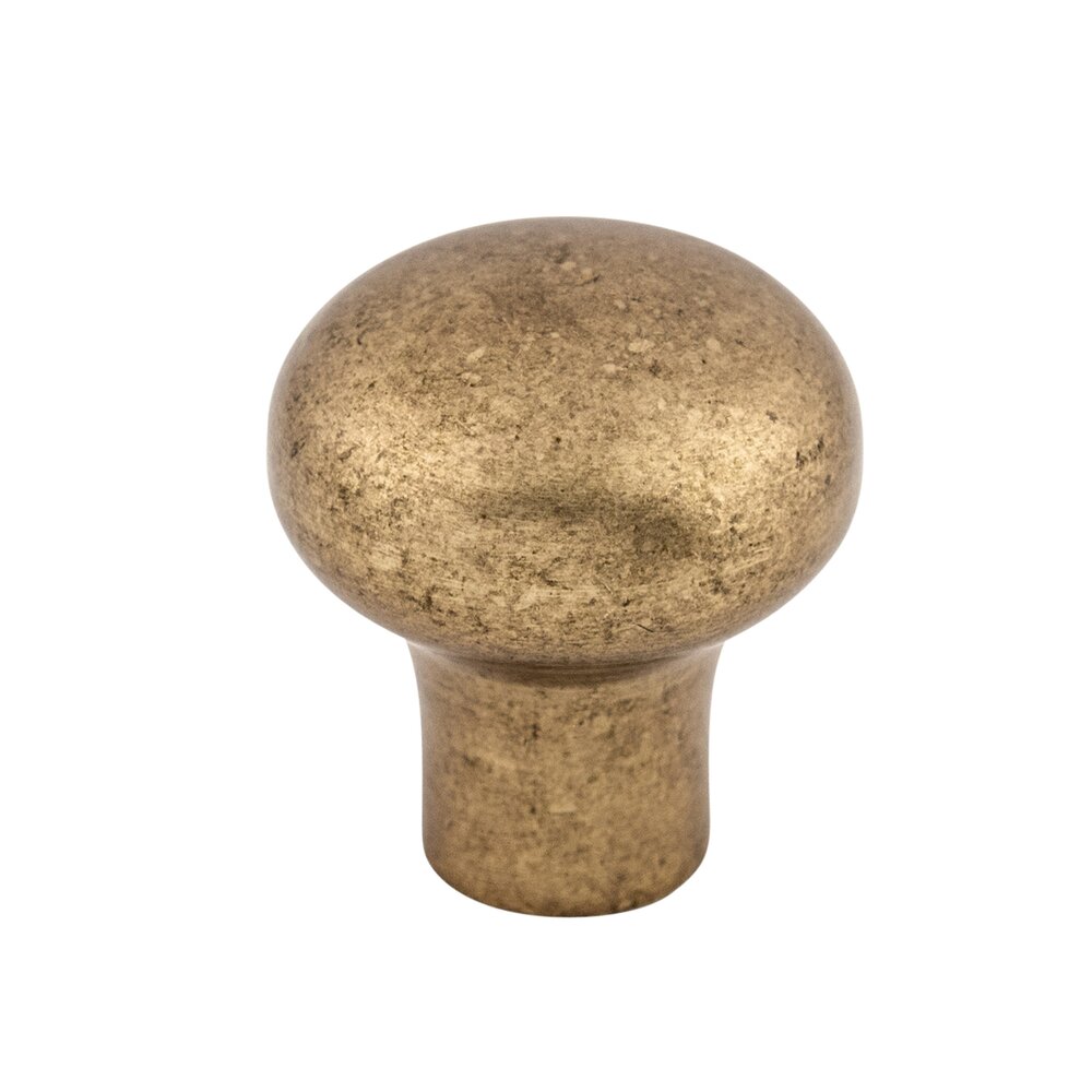 Aspen Round 7/8" Diameter Mushroom Knob in Light Bronze