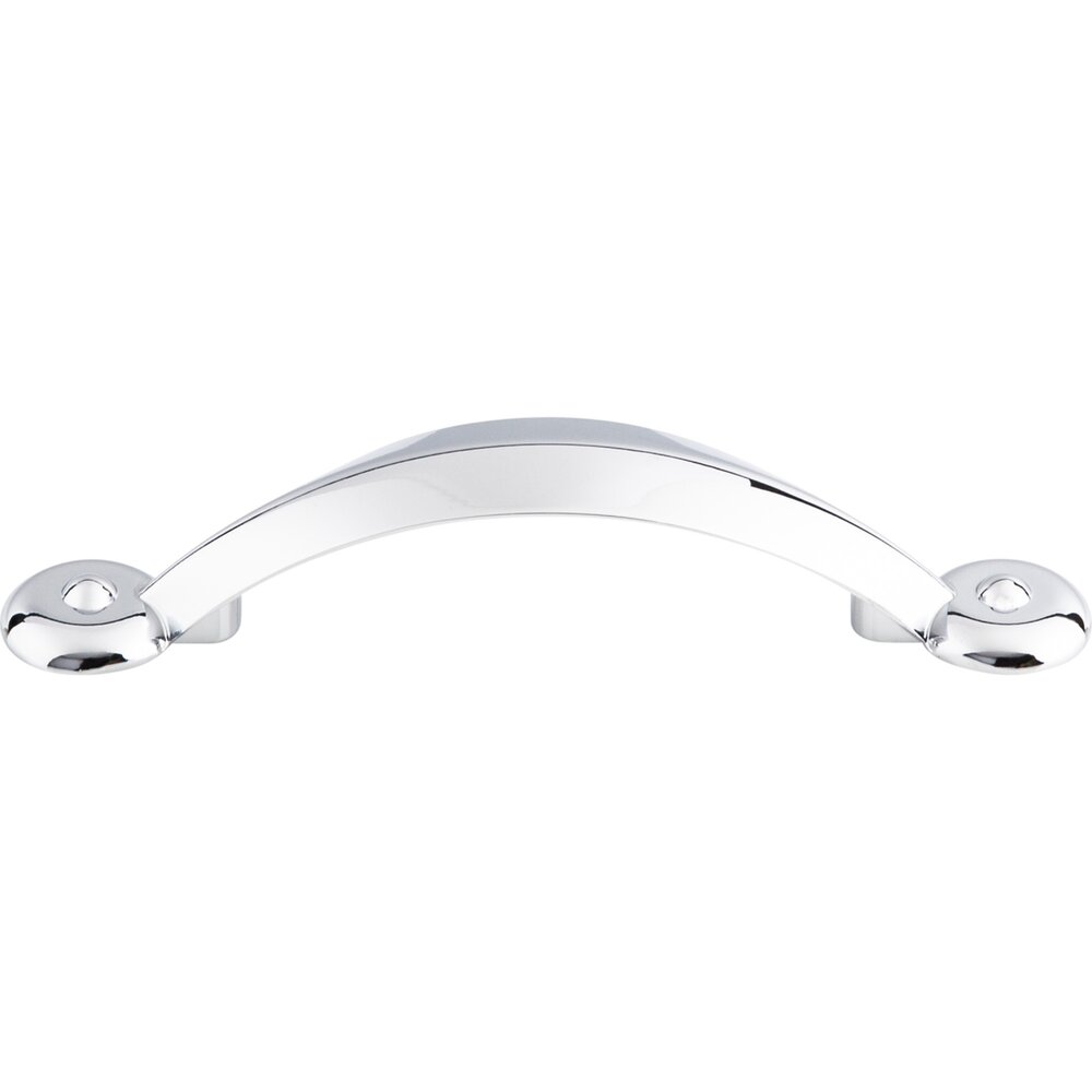 Angle 3" Centers Arch Pull in Polished Chrome
