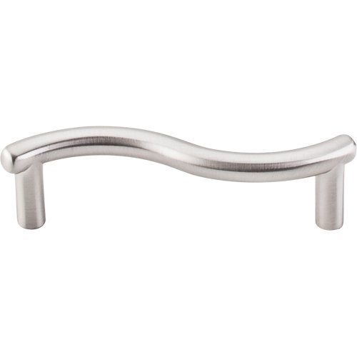 Spiral 3" Centers Bar Pull in Brushed Satin Nickel