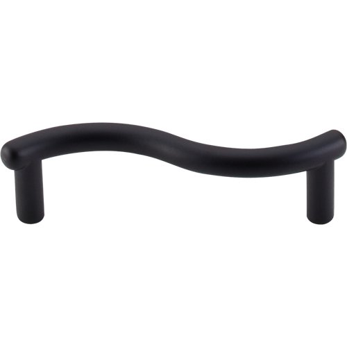 Spiral 3" Centers Bar Pull in Flat Black