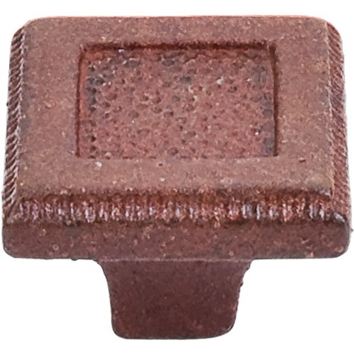 1 5 /16" (33mm) Square Inset Knob in True Rust