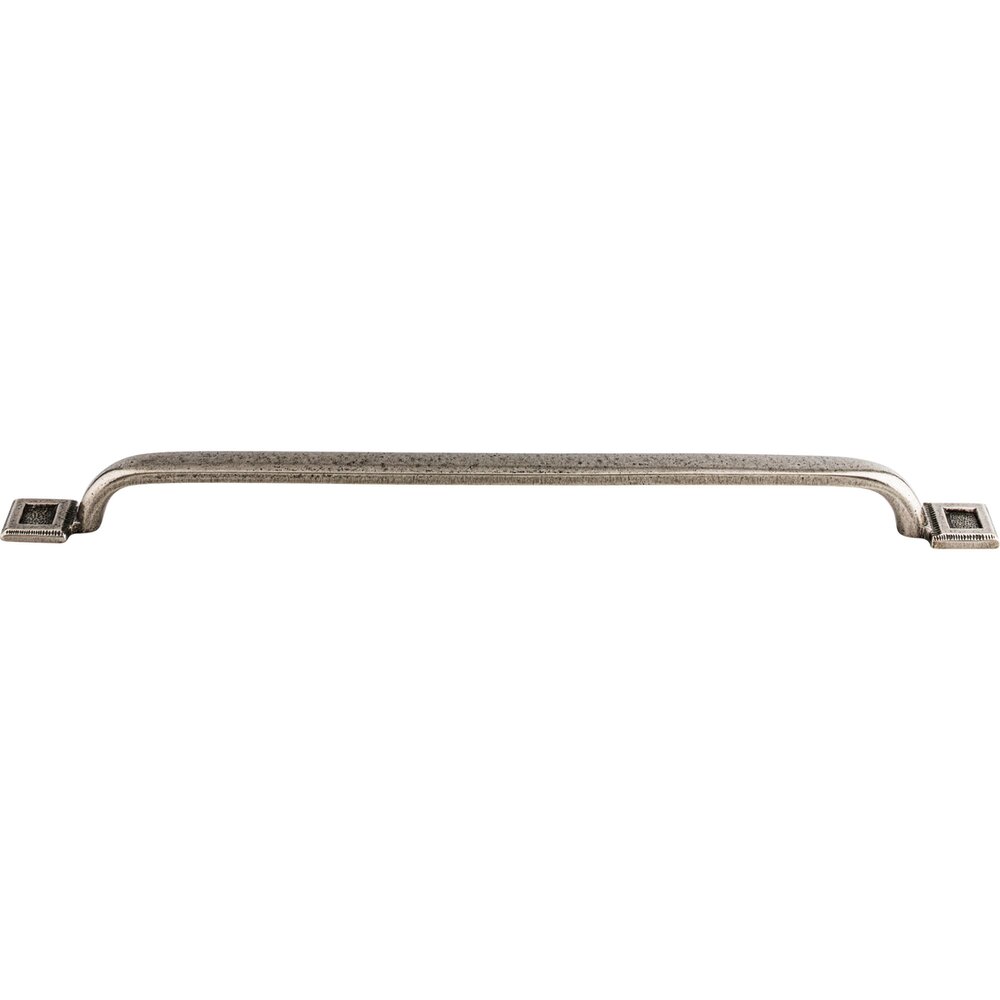 Square Inset 12" Centers Bar Pull in Cast Iron