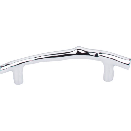 Aspen II Twig 3 1/2" Centers Arch Pull in Polished Chrome