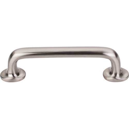 Aspen II Rounded 4" Centers Bar Pull in Brushed Satin Nickel
