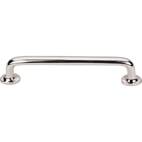 Aspen II Rounded 6" Centers Bar Pull in Polished Nickel