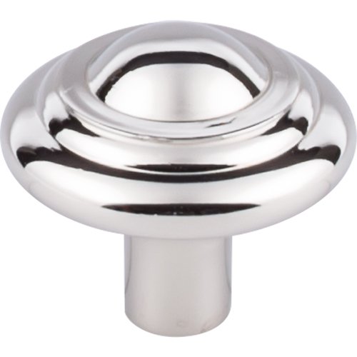 Aspen II Button 1 3/4" Diameter Mushroom Knob in Polished Nickel
