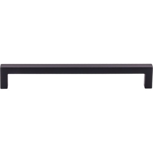 Square Bar 7 9/16" Centers Bar Pull in Flat Black
