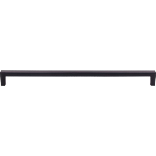Square Bar 12 5/8" Centers Bar Pull in Flat Black