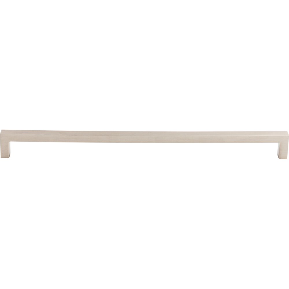 Square Bar 12 5/8" Centers Bar Pull in Brushed Satin Nickel
