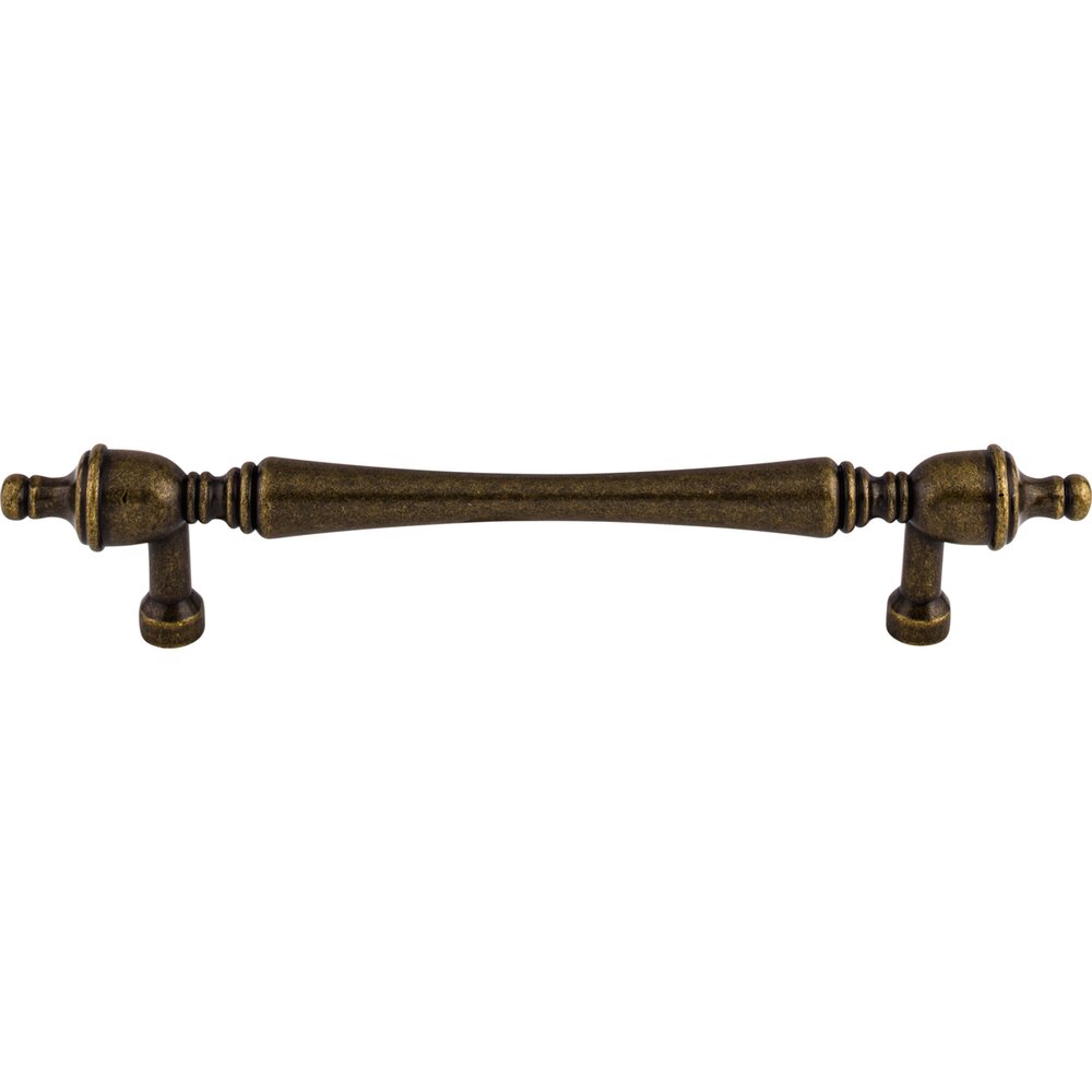Somerset Finial 7" Centers Bar Pull in German Bronze